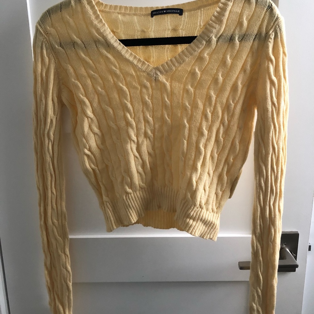 Brandy Melville yellow sweater